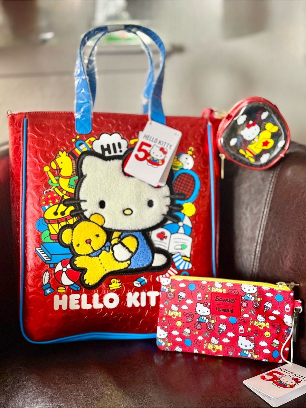 Loungefly Hello Kitty 50th Anniversary Tote Bag